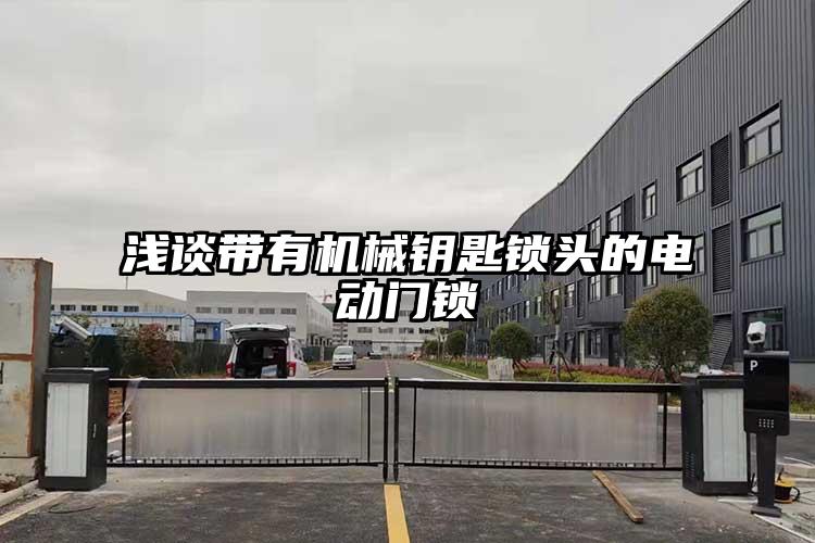 浅谈带有机械钥匙锁头的电动门锁